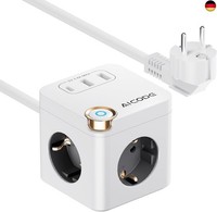 Mehrfachsteckdose SteckdosenwüRfel Mit USB-3 Fach Steckdosenleiste Mit 3 Usb (1