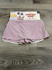 32 Degrees Cool Girls 2-Pack Everyday Skort Sz L 14-16 Pink-beige NWT