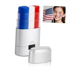 Red White and Blue Face Body Paint Sticks- Patriotic Red White and Blue - 1 PCS