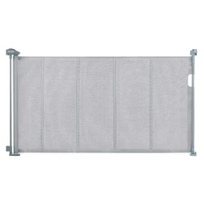 Retractable Baby Gate Mesh Baby Gate 34.2" Tall Extend to 60" Wide Gray