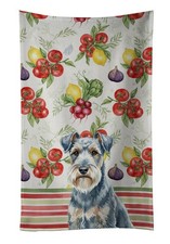 Caroline's Treasures Blue Lakeland Terrier Vegetables Kitchen Towel WDK8297KTWL