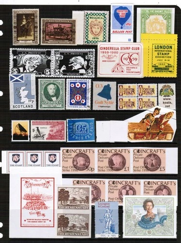 Cinderella Labels & Poster Stamps Mixed Selection