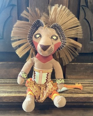 DISNEY LION KING BROADWAY MUSICAL STUFFED SIMBA DOLL 11 