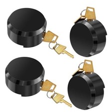 Heavy Duty Hidden Shackle Lock, Hidden Shackle Padlocks Keyed 4 Pieces Black