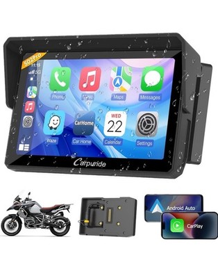 Carpuride W502B Pro BMW Motorcycle CarPlay Android Auto BT Trans GPS Waterproof