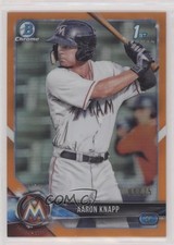 2018 Bowman Chrome Prospects Orange Refractor 1/25 Aaron Knapp #BCP5 0l1