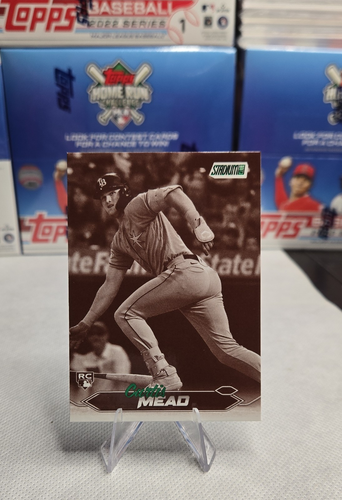 2024 Topps Stadium Club - Curtis Mead #271 Sepia (RC)