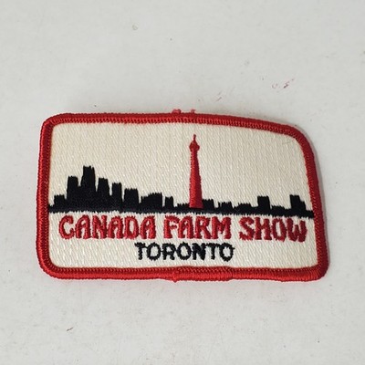 Vintage Canada Farm Show Toronto Logo Patch Skyline Hat Cap Jacket Uniform
