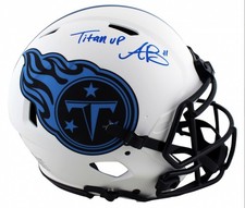 🏈A J Brown Signed🖊️Titans Full-Size Authentic On-Field Lunar Eclipse Helmet💥