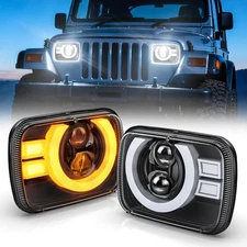 2025 1000% Bright J2+Ecplise 5x7 7x6 Lights H6054 Wrangler Cherokee XJ YJ,  4067