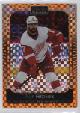 2021-22 O-Pee-Chee Platinum Orange Checkers 6/25 Filip Hronek #116 2d8