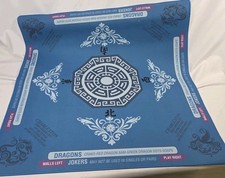 Mahjong Mat w/Rules, Neoprene Backing, 31.5'' x 31.5" Carry Bag FREE SHIP