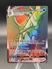 Ice Rider Calyrex VMAX 202/198 Rainbow Rare Chilling Reign Pokemon Holo Damaged on eBay