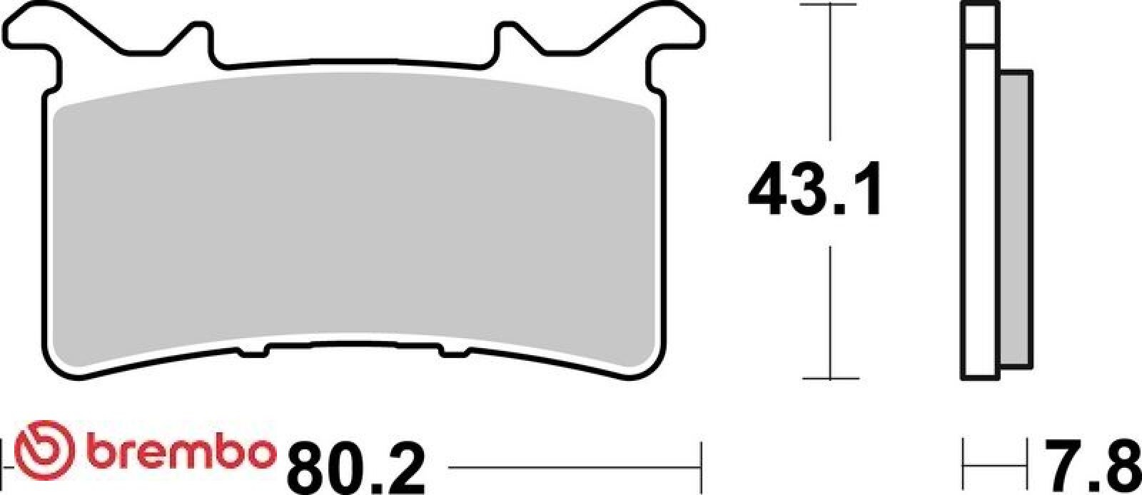Brembo Bremsbelagsatz 07Gr99sr - Bild 3