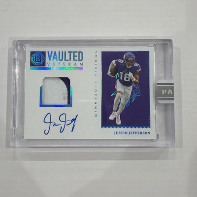 2022 Panini Encased White Box  Justin Jefferson VMS-Jj  1/1