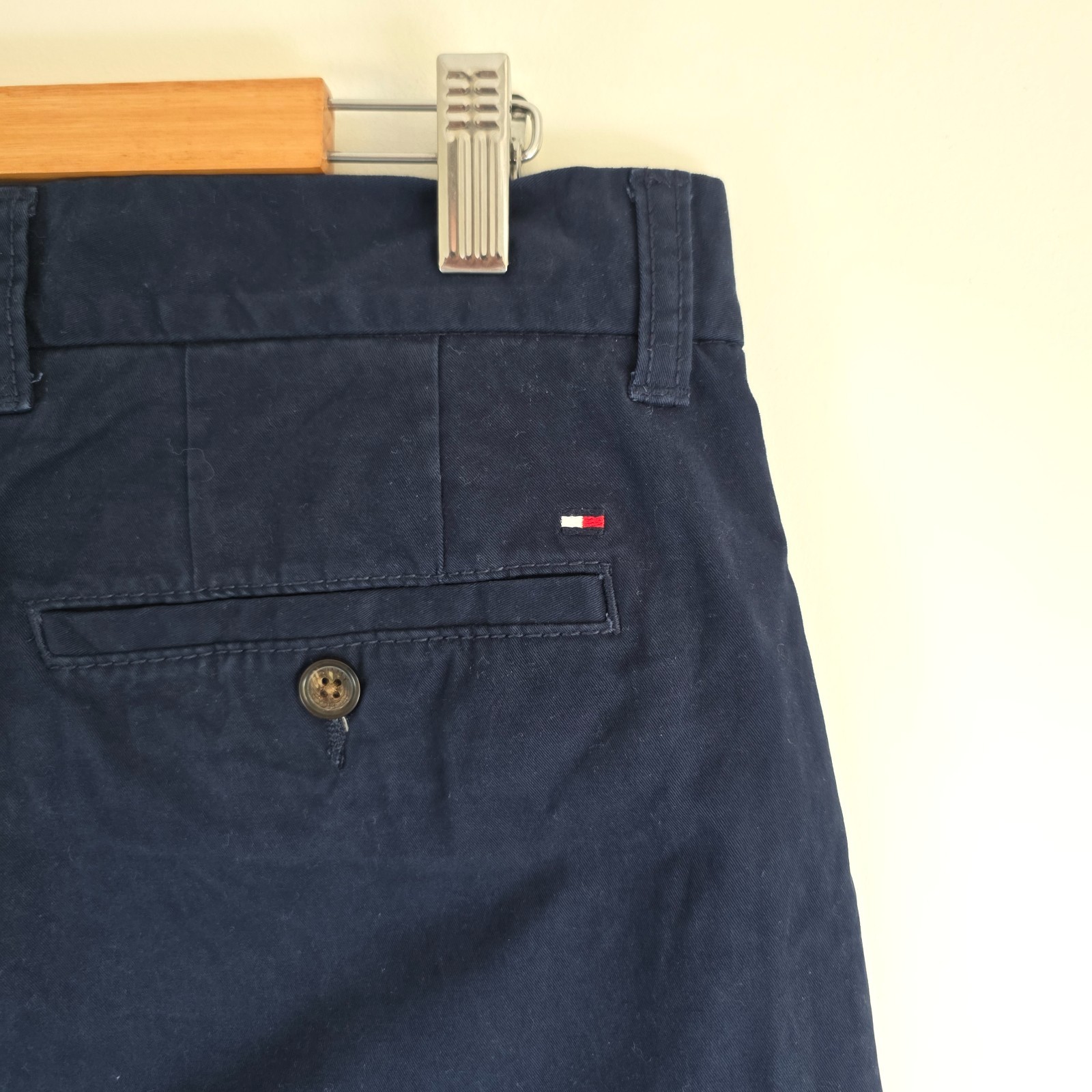 Tommy Hilfiger Chino Trousers W34 L28 Blue Tailored Fit Smart Casual Preppy image 6