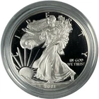 2021 W Proof Silver American Eagle $1 - Type 1 (No OGP/COA) NA495