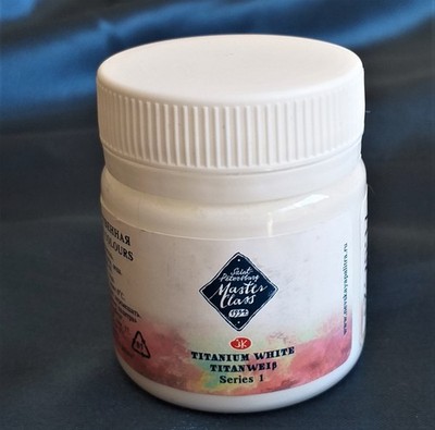 Hochwertige Art Gouache Farbe Titanweiß im 40 ml Topf