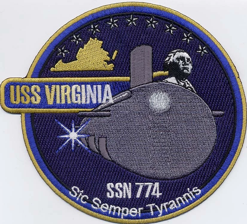 USS Virginia SSN 774 - Crest BC Patch Cat No C6041