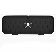 Kitchen Sink Silicone Splash Guard Black