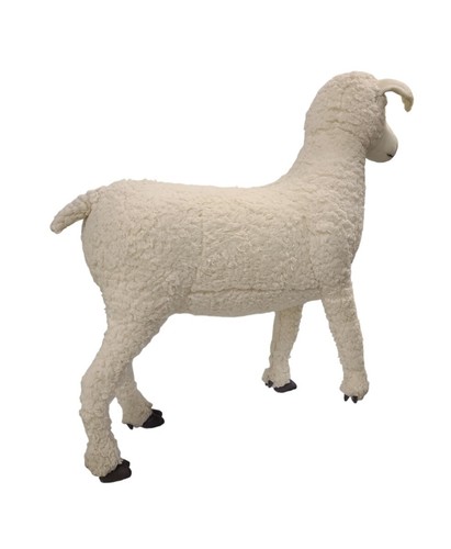 HANSA Lamb Life Size Plush Animal - with Defect - 30" L x 27" H - NEW - Picture 2 of 6