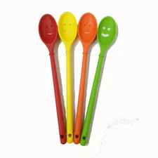 Long Handle Mixing Spoon Cute Face Smily Stir Cook Spoon Nylon Stirring Tools