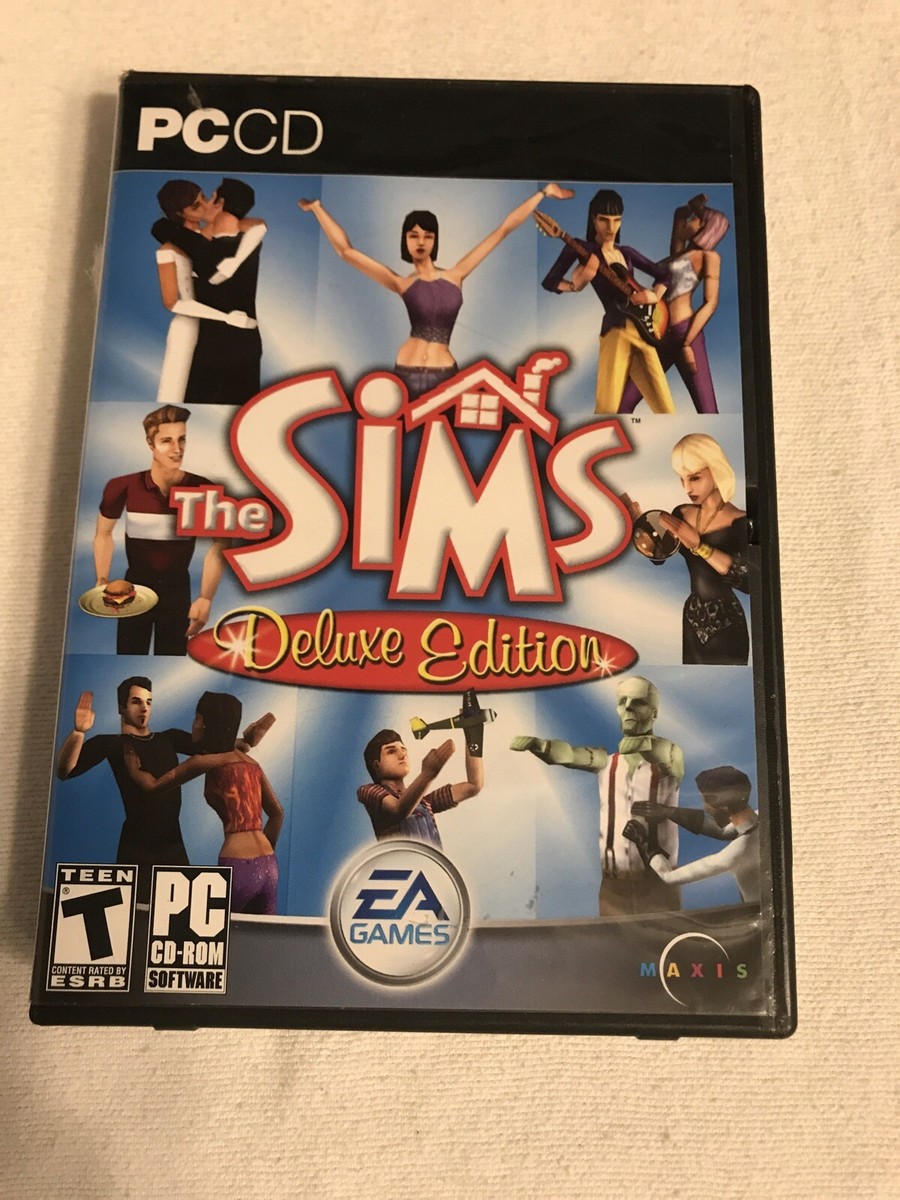 The Sims Deluxe Edition. 2 CD's included. For the PC. Rated T PCCD