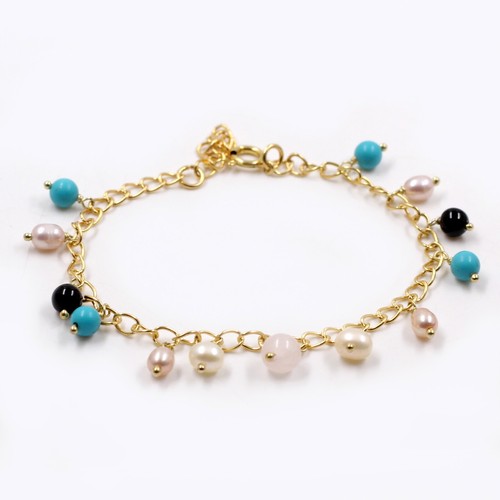 Natural Gemstone Jewelry Handmade 925 Silver Bracelet Housewarming Gift - Picture 20 of 36