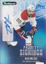 MONTREAL Canadiens Alex Belzile 2022 UD Spring Promotion Priority Signings /75