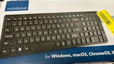 Insignia- Full-size Bluetooth Scissor Switch Keyboard - Black