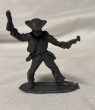 Tim Mee small figure plastic grey sheriff Cowboy 2 Inch