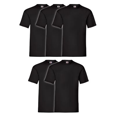 5er Pack Fruit of the Loom Heavy T Herren Basic T-Shirt Unisex NEU