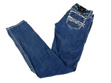 Miss Me Blue JE5657ESR Easy Skinny Denim Jeans Dark Wash Women's Size 24