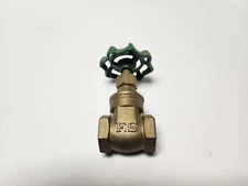N.O.S. F.S. Non-Rising Stem Gate Valve 1/2" 125 Industrial / Steampunk