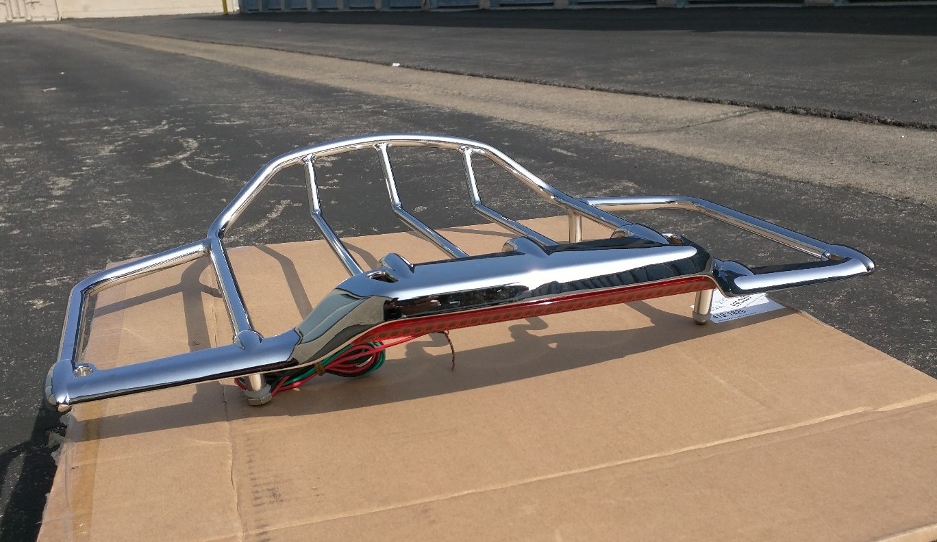 Air Wing Tour Pak Trunk Luggage Rack with built in LED Light For Harley Davidson eBay