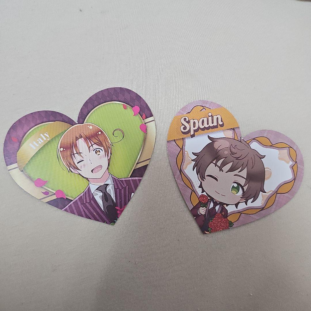 ヘタリア　アモカフェ　バレンタイン スペイン　缶バッジ　40個 Hetalia Spain Italy Valentine Cafe Present Anime Goods From Japan