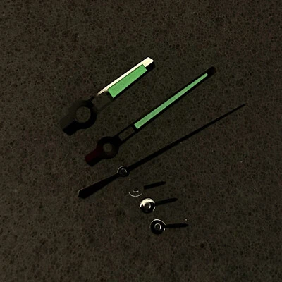 Aiguilles de montre lumineuses vertes Accessoires pour mouvement à quartz VK63 - Photo 1/3