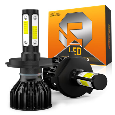 Headlights For Yamaha YZF R1 2001 2002 2003 R6 1999-2002 100W 6000K LED H4 9003