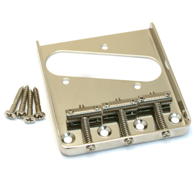 Nickel Vintage Threaded 3-saddle Bridge for Fender Telecaster/Tele  TB-0020-001