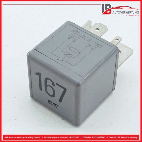 AUDI A3 (8L1) 1.8 3-TÜRIGES FLIEßHECK Relais Kraftstoffpumpe 191906383C SIEMENS