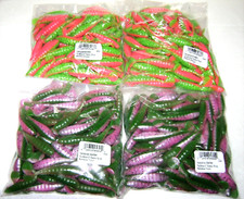 400 MISTER TWISTER 3" TRI-ALIVE SASSY GRUB LURES RAINBOW TROUT ELECTRIC CHICKEN