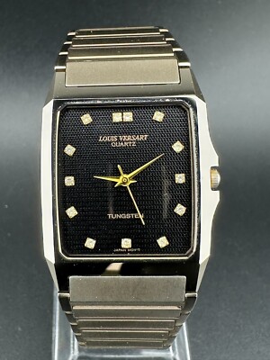 Louis Versant Men's Tungsten Case Sapphire Crystal Quartz 27mm Watch LVT-2008M