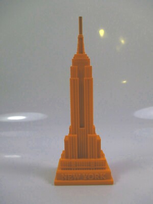 Wolkenkratzer State Building orange New York Poly Souvenir Modell 12 cm USA Amer