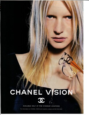2001 Chanel Vision Original Magazine Print Ad Sexy Blonde Holding ...