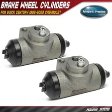 2x Rear Drum Brake Wheel Cylinder for Buick Century 1993-2003 Chevrolet Pontiac