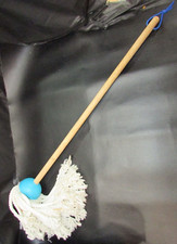 Melissa and Doug Let's Play House Kids Cotton 26" Toy Dust Mop w Wood Handle