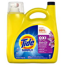 Tide Simply Oxi Boost + Febreze Odor Defense, Sunny Breeze, 107 Loads, 151 Fl Oz 0.14 per gallon