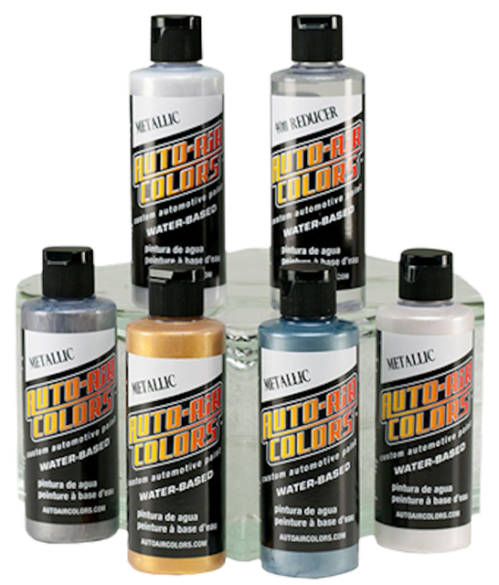 Createx Auto Air Colors 495004 Metallic Color Set 4 oz. Airbrush Paint