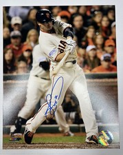 San Francisco Giants 2014 World Series Juan Perez Signed 8x10 Photo 