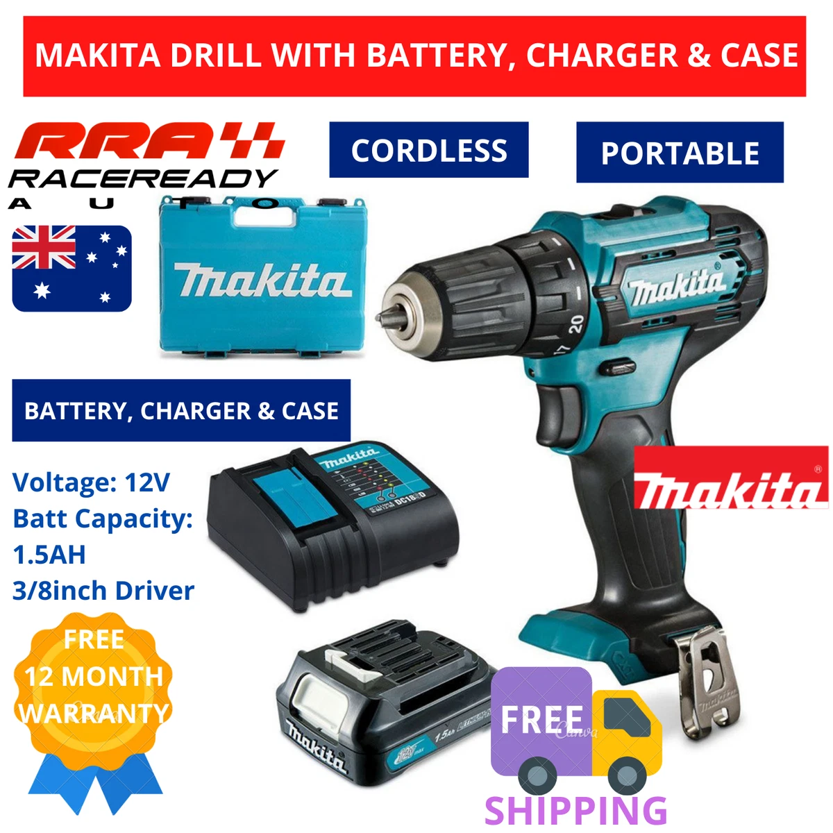 Makita df333dz battery sale